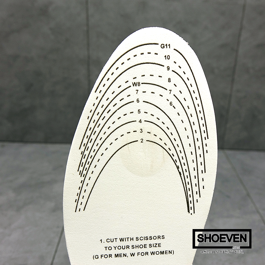 Memory Foam Insoles Pillow height Insole Unisex Pu
