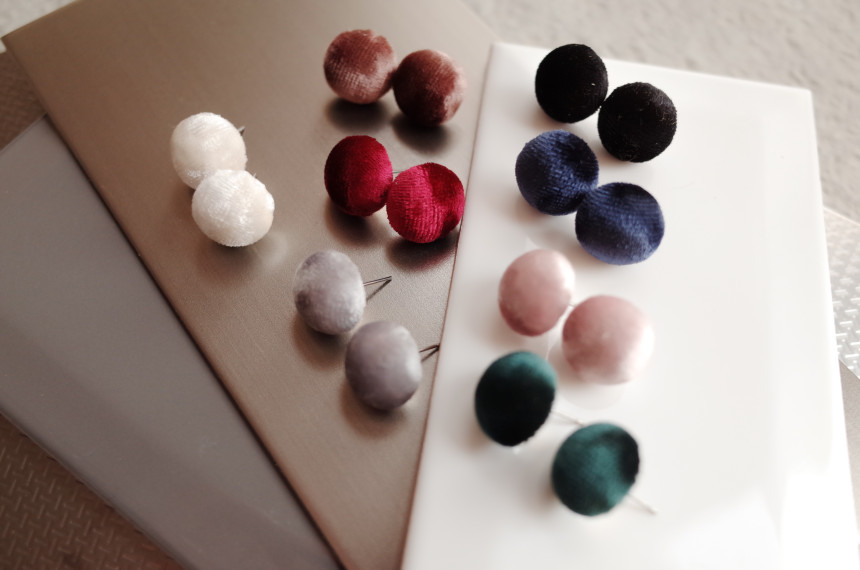 Dongle dongle soft velvet earrings Stylish unique 