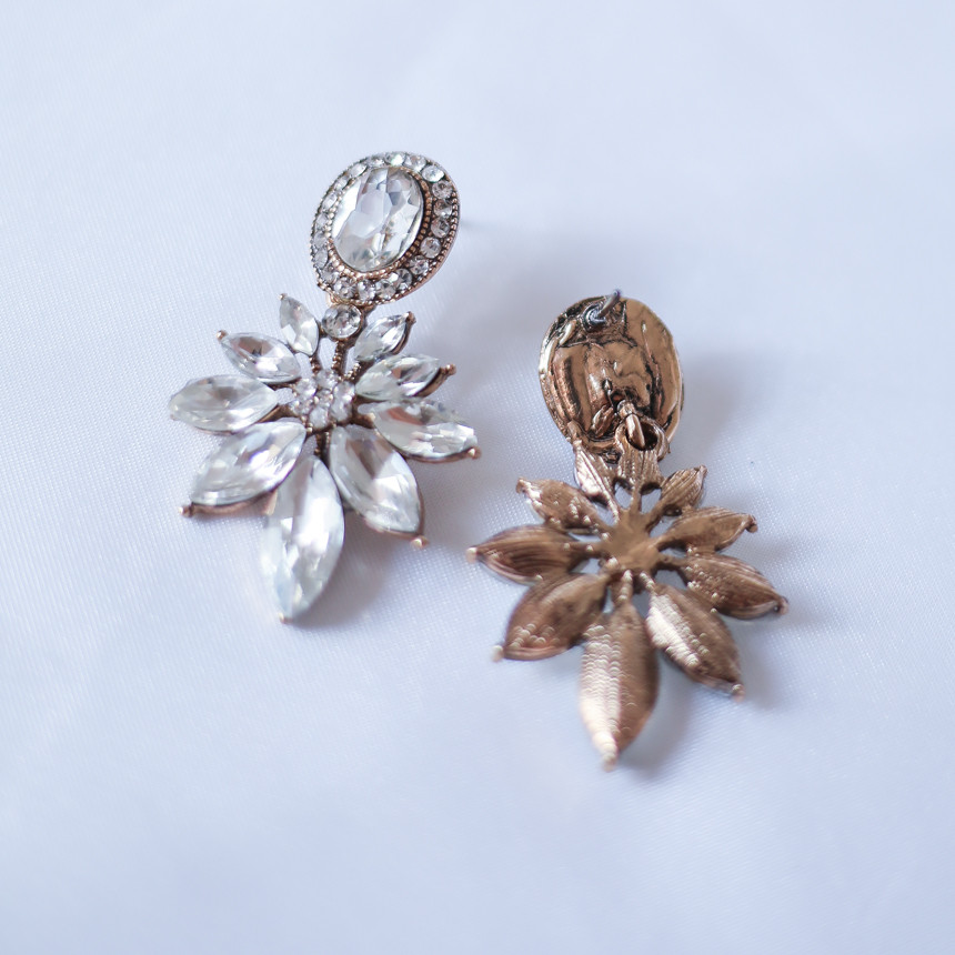 Victorian Bold Cubic Earrings Crystal Earrings Ann