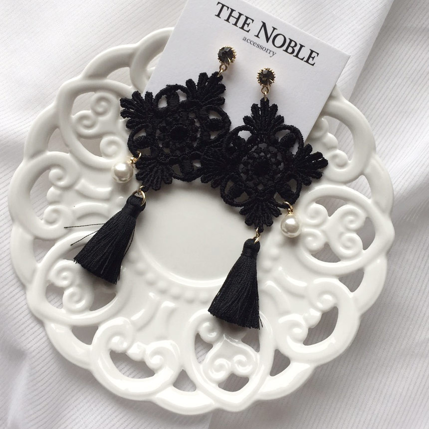 Earrings drop earrings fashion girlfriend lady lov