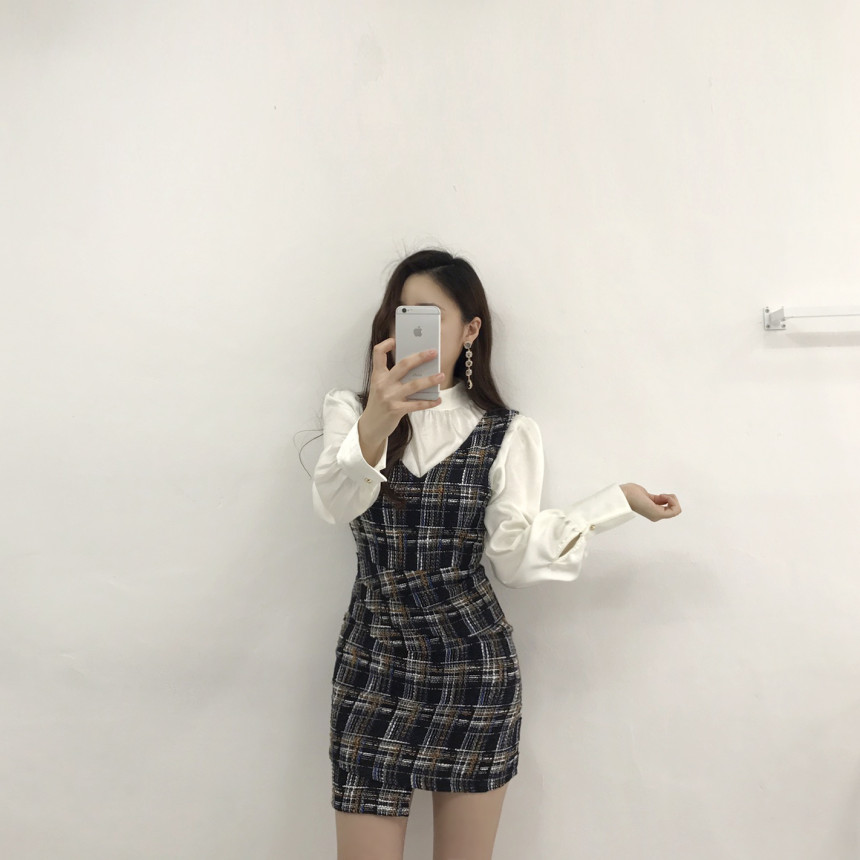 Black Crystal Cubic Drop Earrings Earrings Pearl F