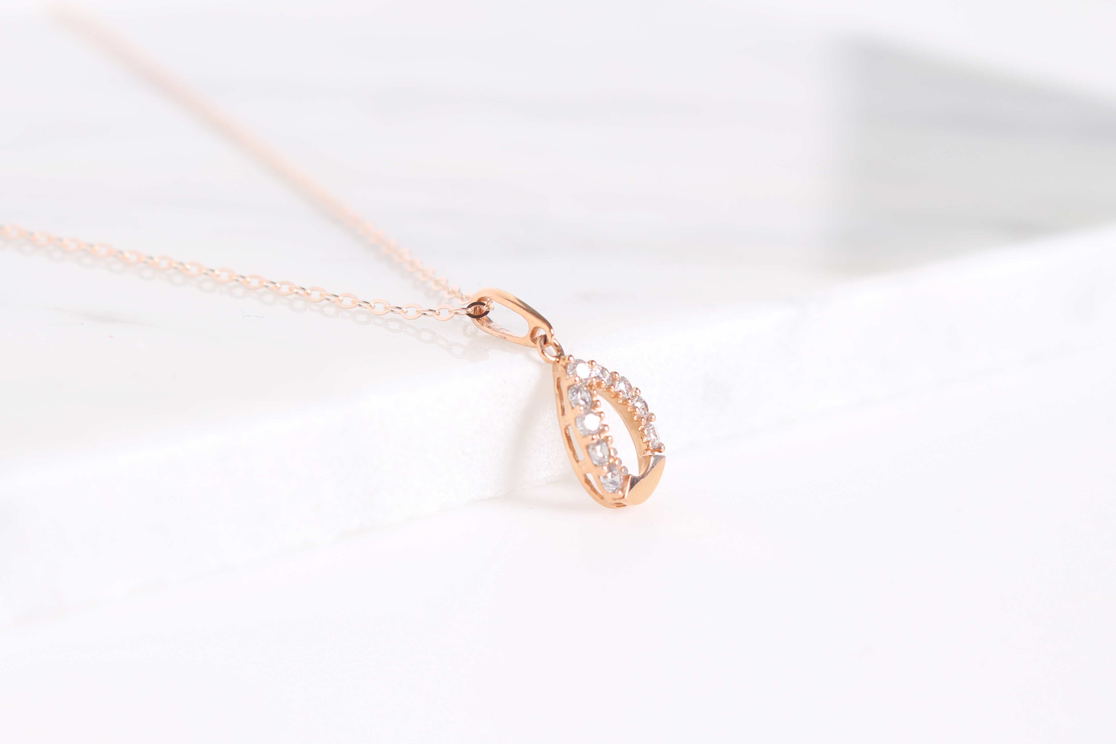 Daily 14K gold 14K gold necklace Women's Cubic 
