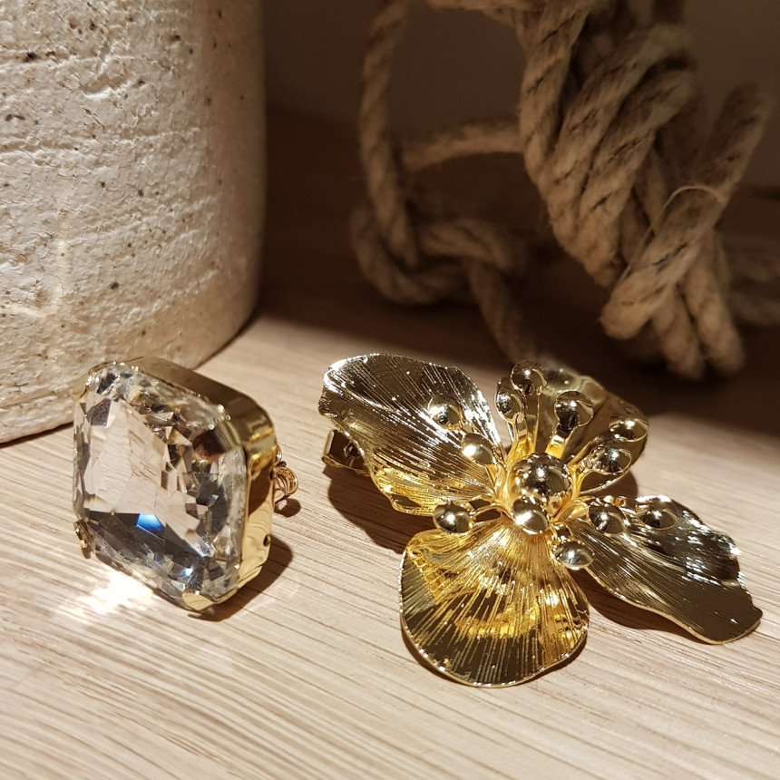 Tenbic Flower Cubic Earring Earrings Feminine Styl