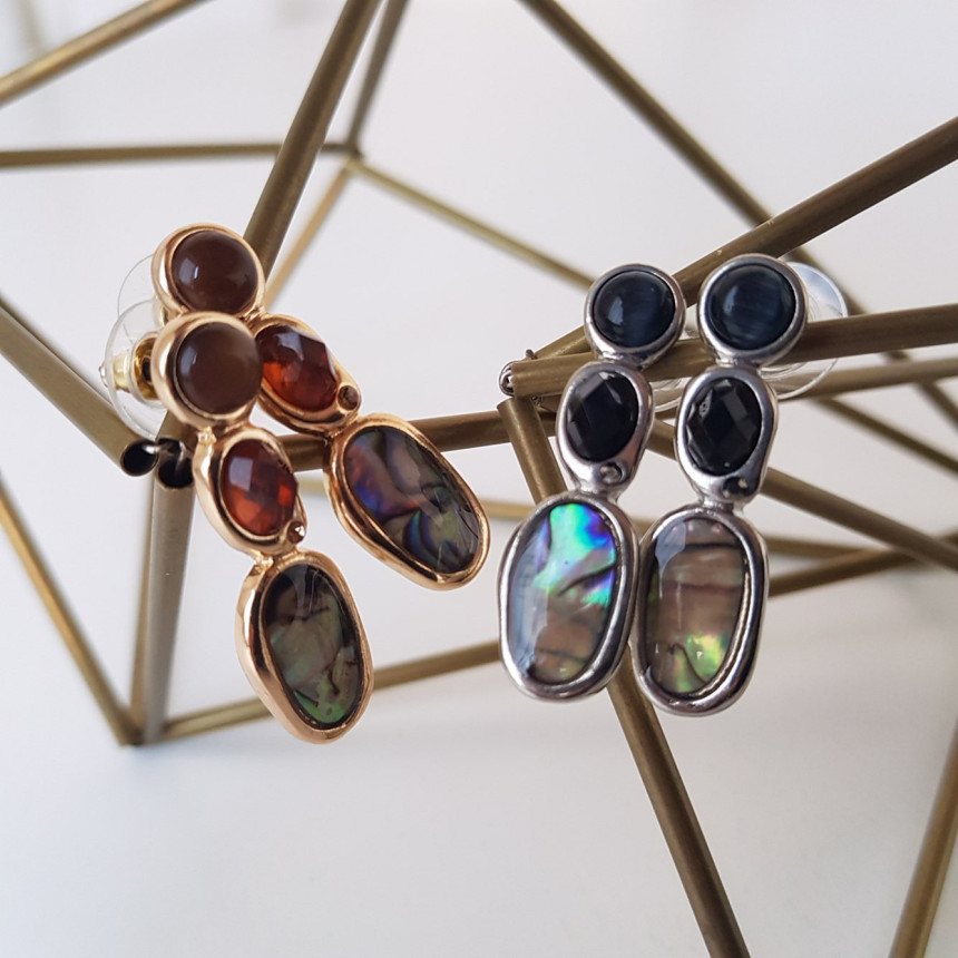 Magenta Vintage Earrings Drop Earrings Oriental St