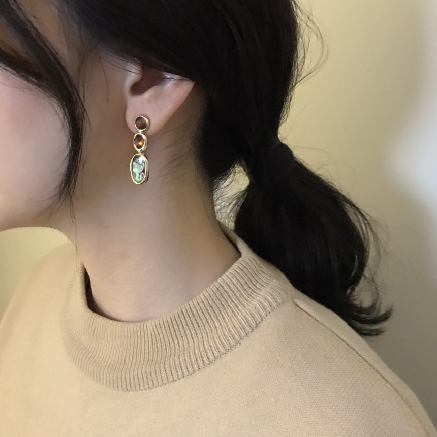 Magenta Vintage Earrings Drop Earrings Oriental St