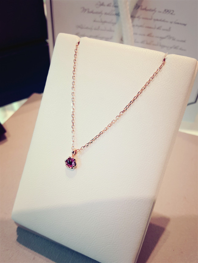 Metro City Jewelry January Birthstone Garnet Neckl