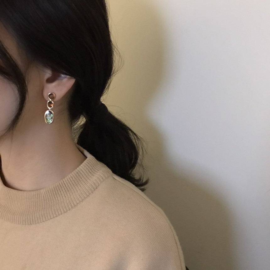 Magenta Vintage Earrings Drop Earrings Oriental St