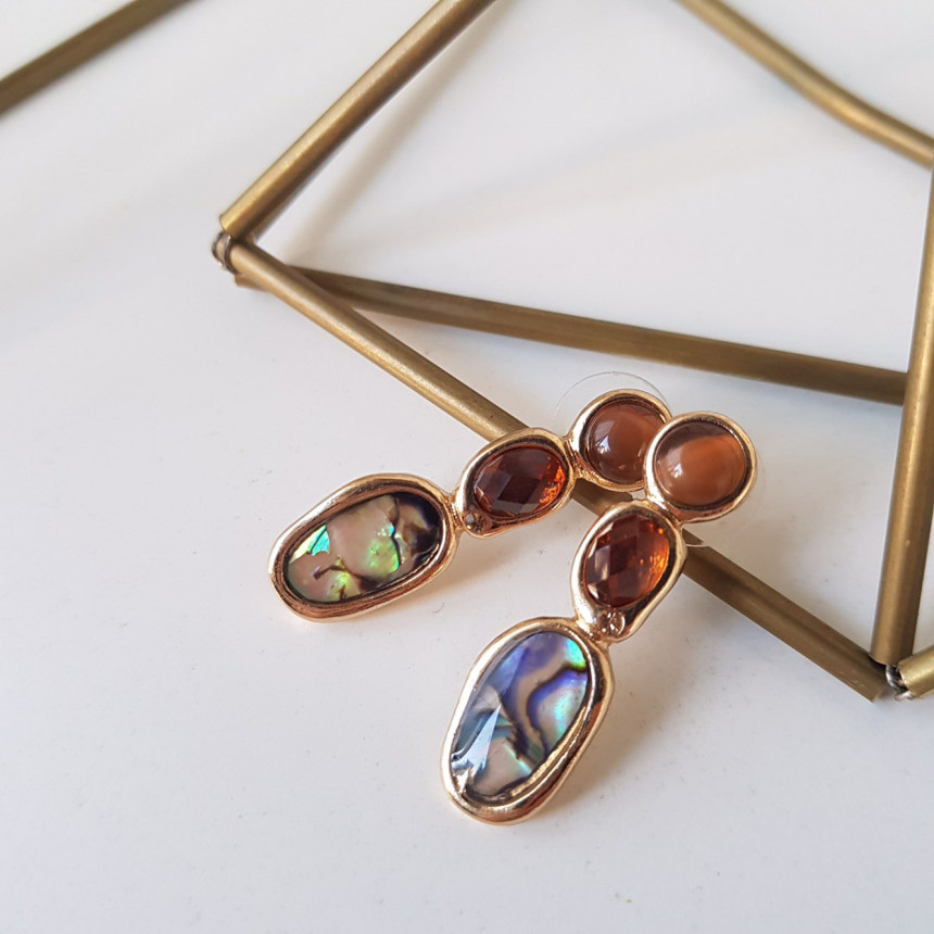 Magenta Vintage Earrings Drop Earrings Oriental St