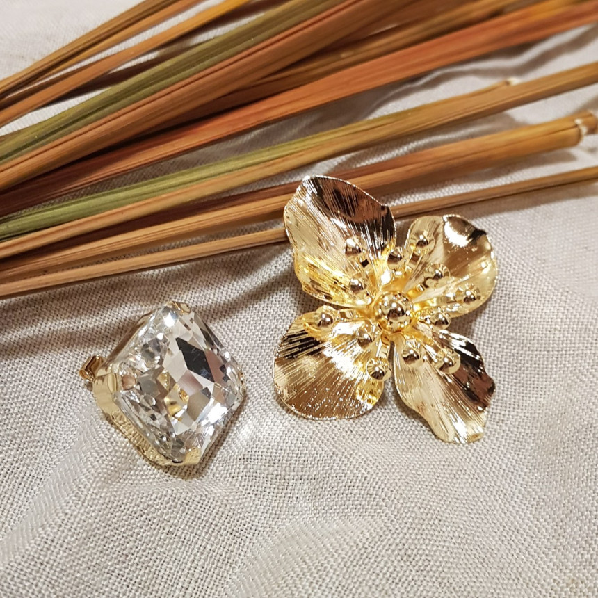 Tenbic Flower Cubic Earring Earrings Feminine Styl