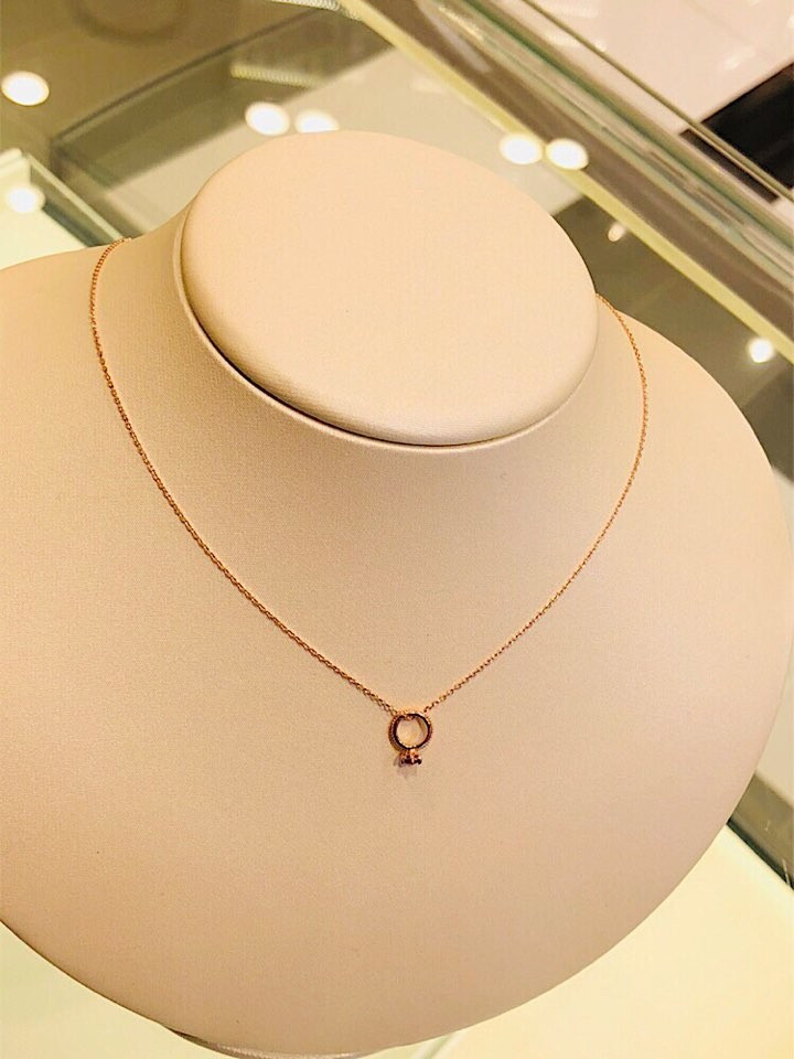 Lloyd birthstone ring necklace LNN17256G Minimal s