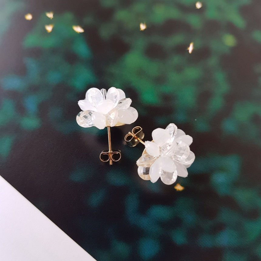 <b><p>Flower bud earring</p></b><b><p>つぼみ イヤリング</p></b><br /><br /><p align='center'>