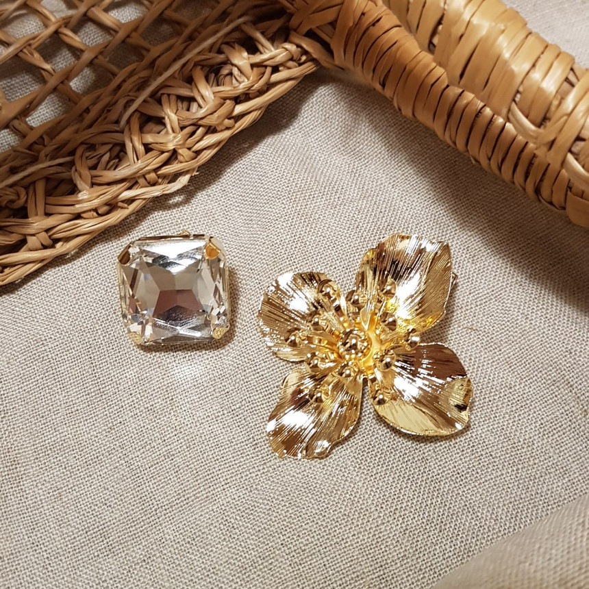 Tenbic Flower Cubic Earring Earrings Feminine Styl