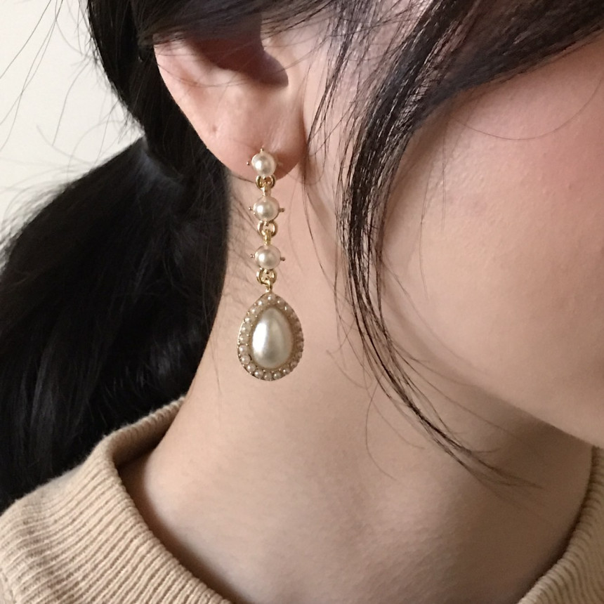 Oren Pearl Drop Earrings Ladies' Coordination C