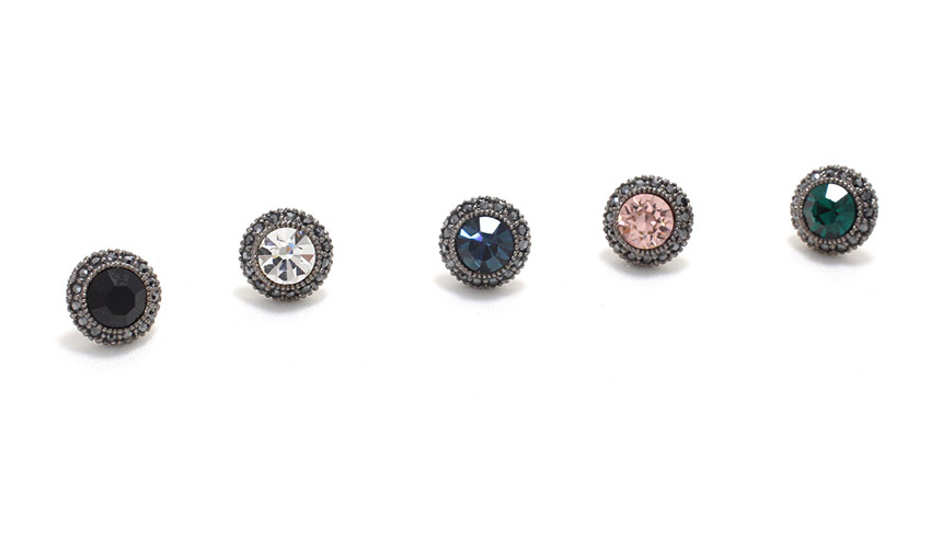 Mysterious antique collar earrings 5colors silver 