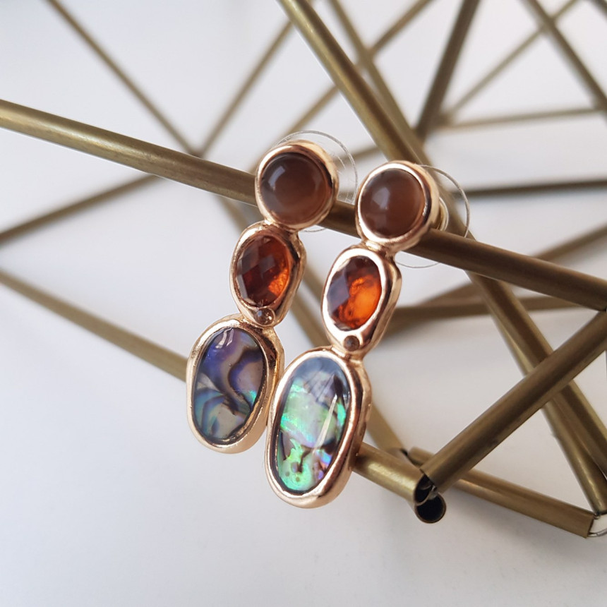 Magenta Vintage Earrings Drop Earrings Oriental St