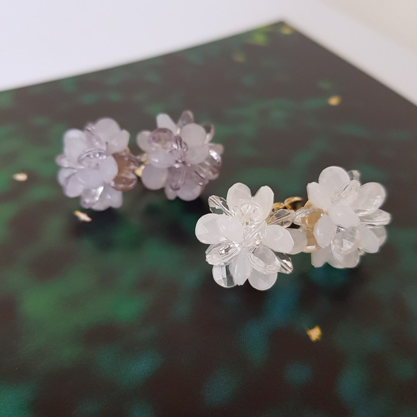 <b><p>Flower bud earring</p></b><b><p>つぼみ イヤリング</p></b><br /><br /><p align='center'>
