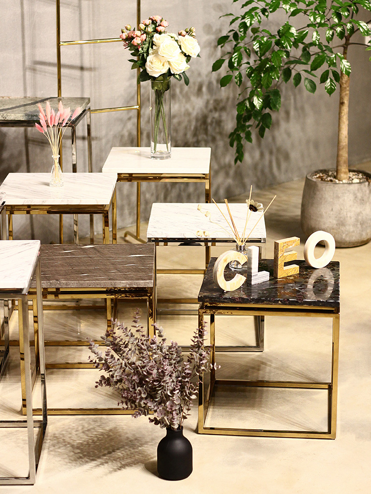 홀리 이태리 천연 대리석 인테리어 거실 소파 테이블 티테이블 / 비앙코카라라 CL187