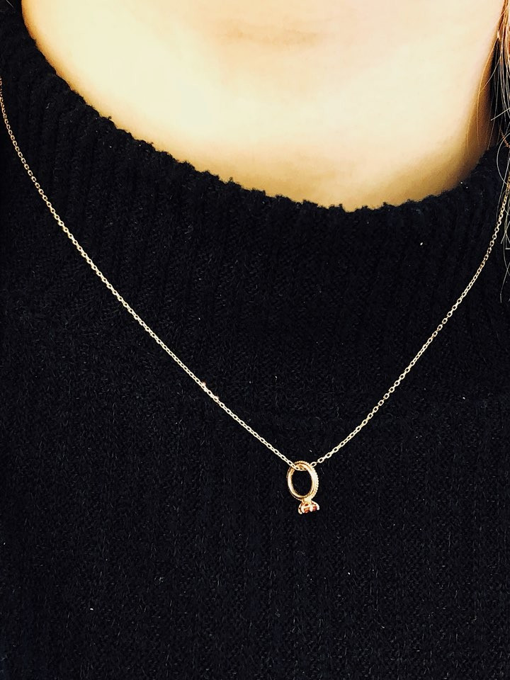 Lloyd birthstone ring necklace LNN17256G Minimal s