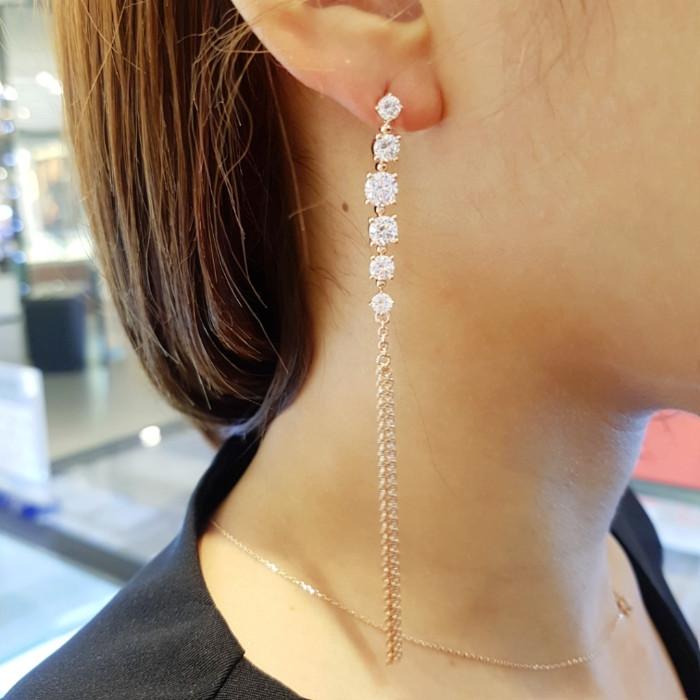 Rose Montgomery NEW BRASS bling bling tassel drop 