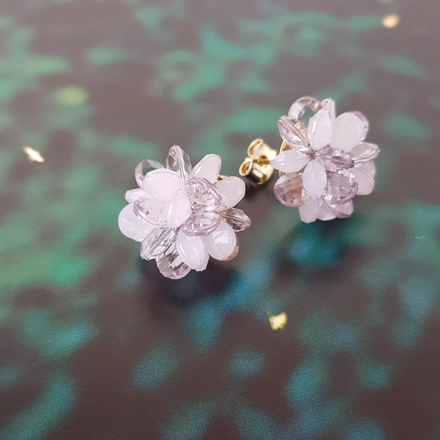 <b><p>Flower bud earring</p></b><b><p>つぼみ イヤリング</p></b><br /><br /><p align='center'>