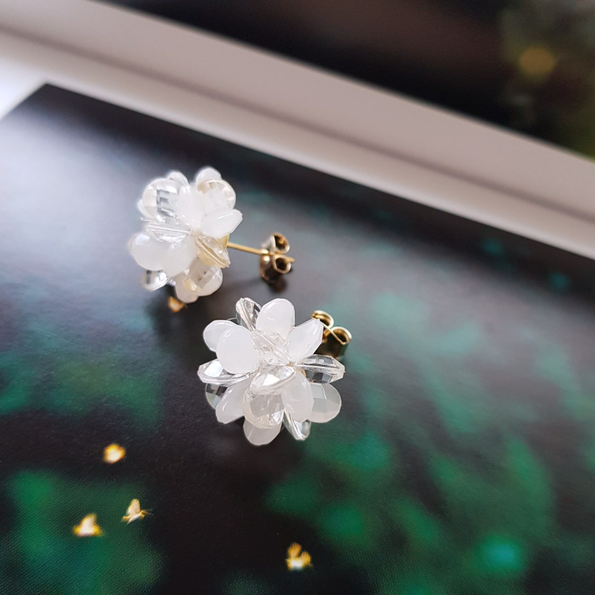 <b><p>Flower bud earring</p></b><b><p>つぼみ イヤリング</p></b><br /><br /><p align='center'>