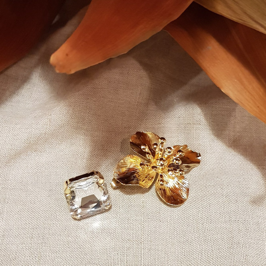 Tenbic Flower Cubic Earring Earrings Feminine Styl