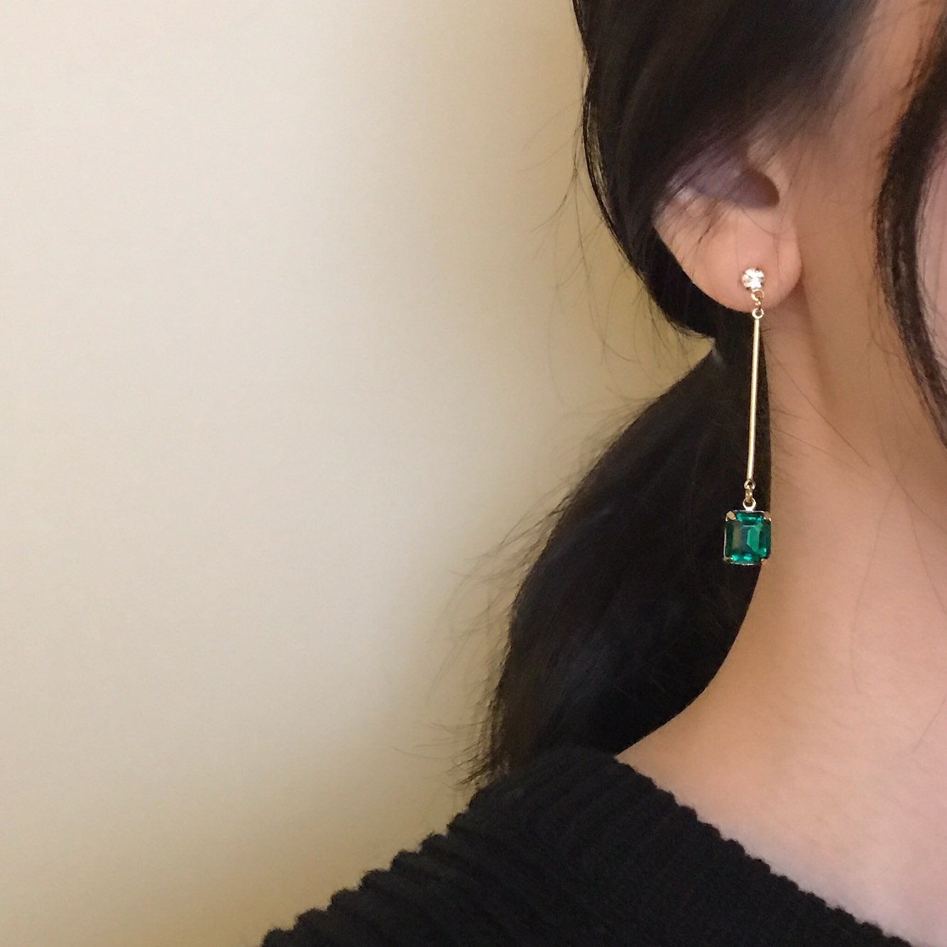 Della Long Swarovski Earrings Sikh Dodgy Style Dai