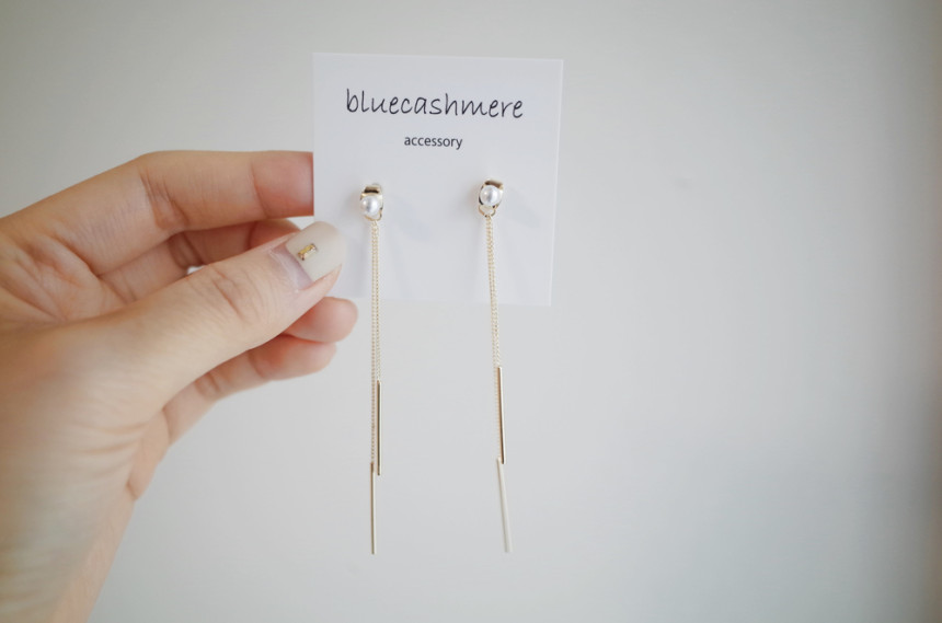 Simple pearl drop earrings goddess styling shimmer