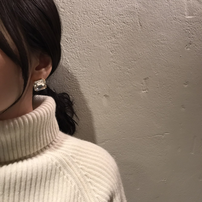 Tenbic Flower Cubic Earring Earrings Feminine Styl