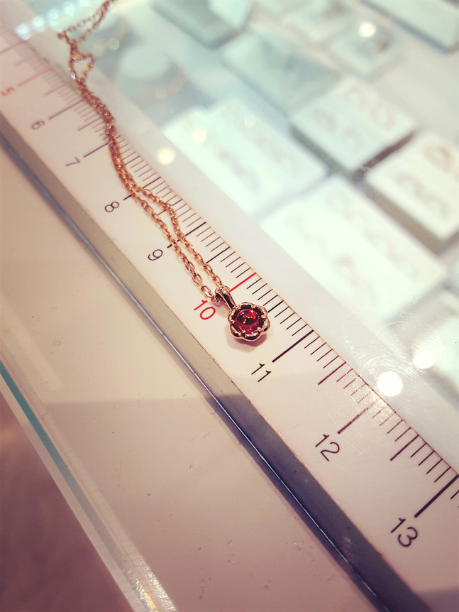 Metro City Jewelry January Birthstone Garnet Neckl