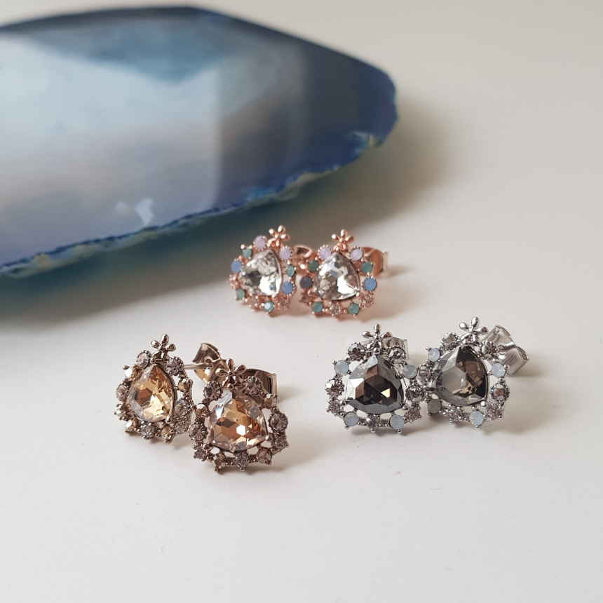 Chea Cubic Daily Earring 3color Date Look Minimal 