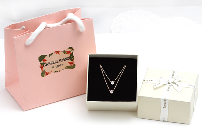 Isabel Mignon 14K Signature Part 3 Ice Necklace NK