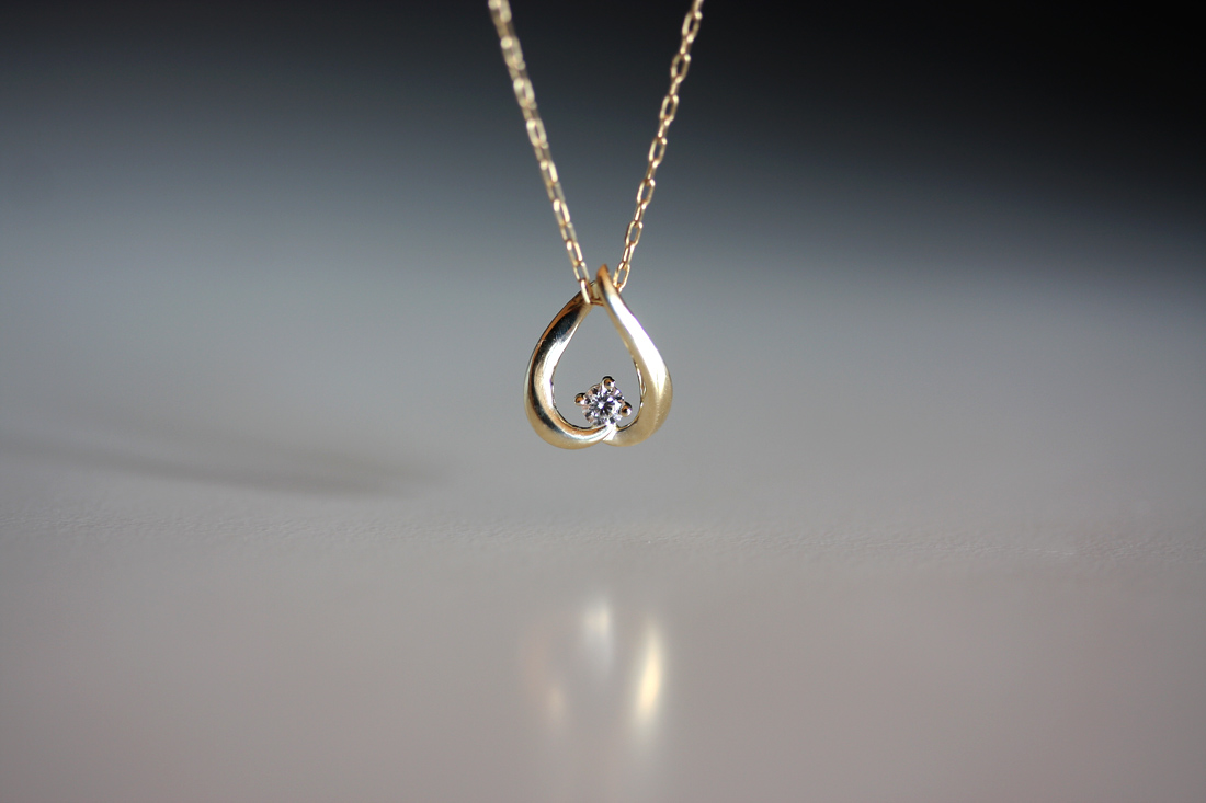 Water Drop Pendant 14k Gold Necklace Girlfriend Gi