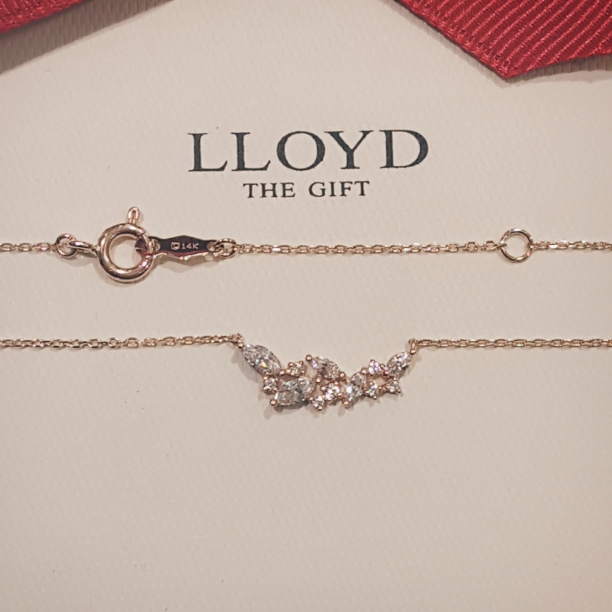 Lloyd Neck Line Necklace LNN17258G girlfriend gift