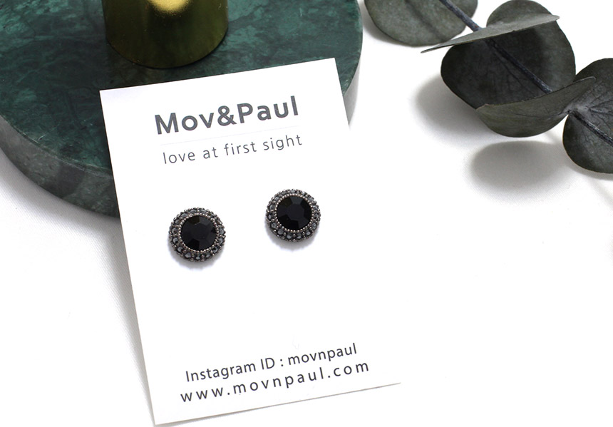 Mysterious antique collar earrings 5colors silver 