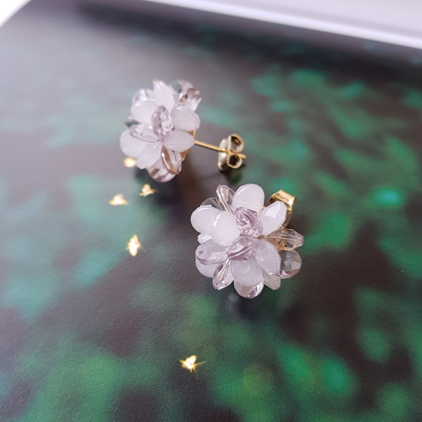 <b><p>Flower bud earring</p></b><b><p>つぼみ イヤリング</p></b><br /><br /><p align='center'>
