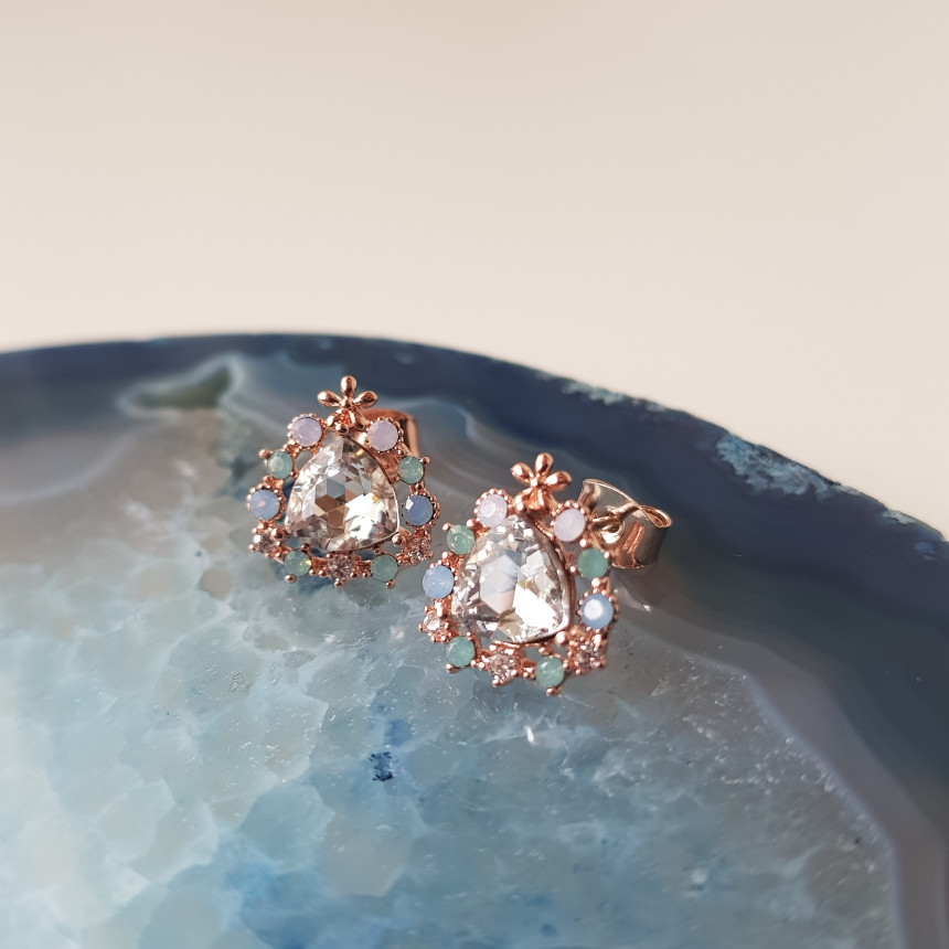 Chea Cubic Daily Earring 3color Date Look Minimal 