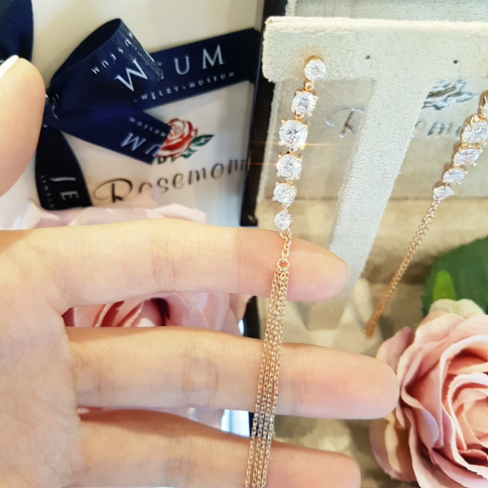 Rose Montgomery NEW BRASS bling bling tassel drop 