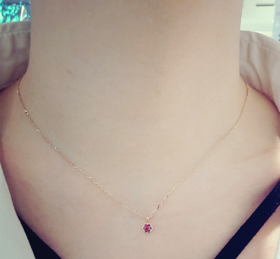 Metro City Jewelry January Birthstone Garnet Neckl