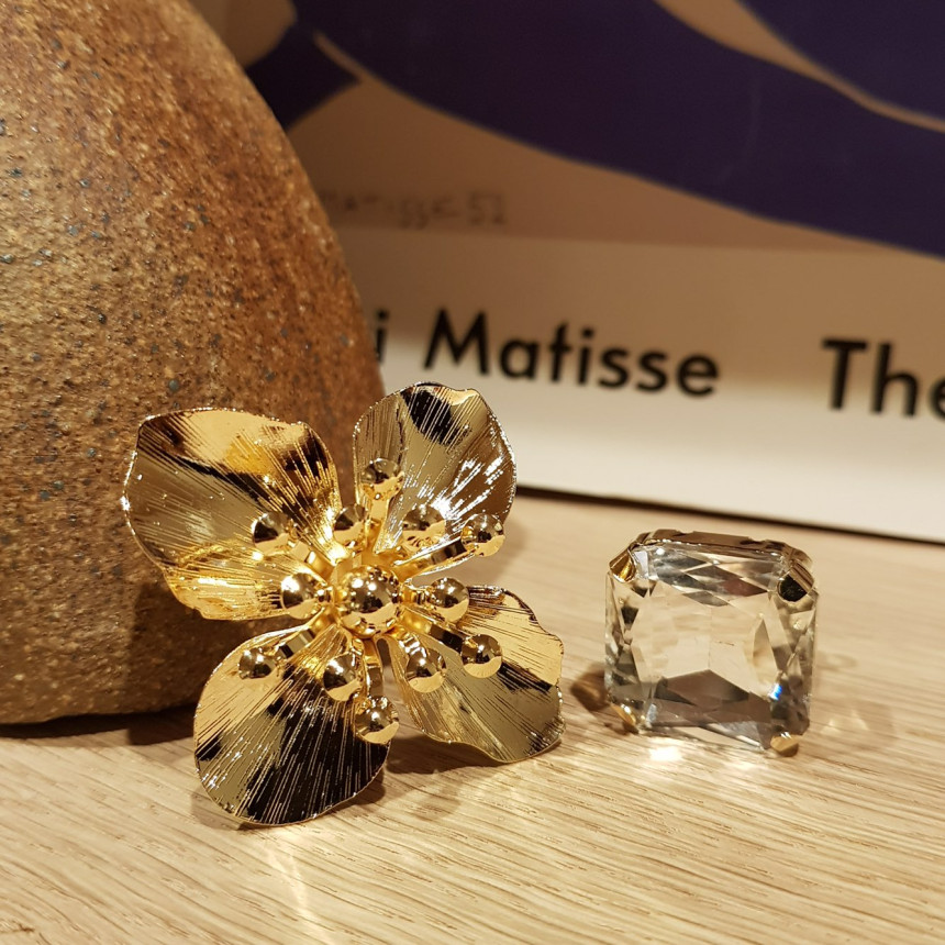 Tenbic Flower Cubic Earring Earrings Feminine Styl
