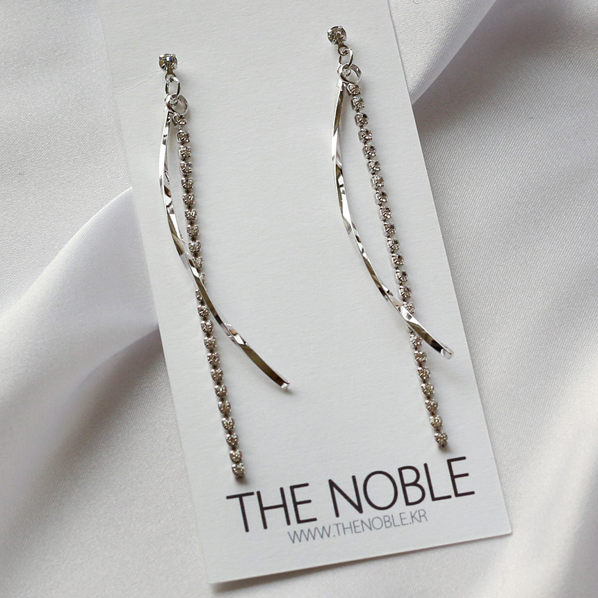 Gold Mix Long Drop Earrings Bold Modern Girlfriend