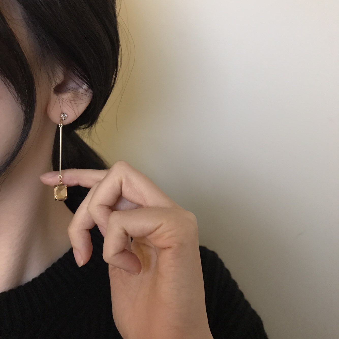 Della Long Swarovski Earrings Sikh Dodgy Style Dai