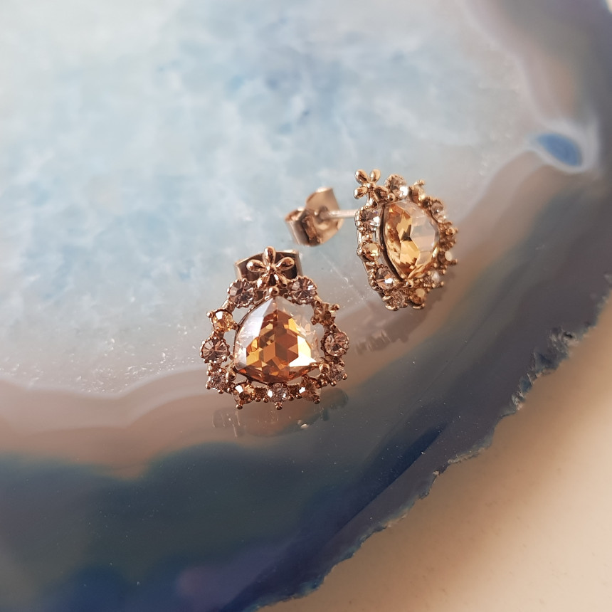 Chea Cubic Daily Earring 3color Date Look Minimal 