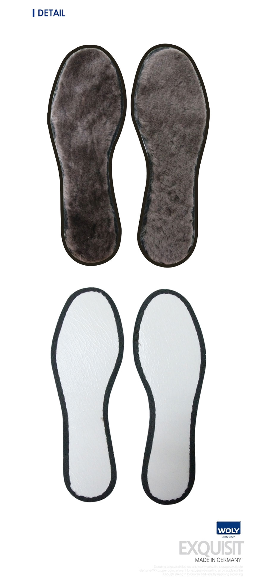 Fleece insoles Insulation non-slip floor Original 