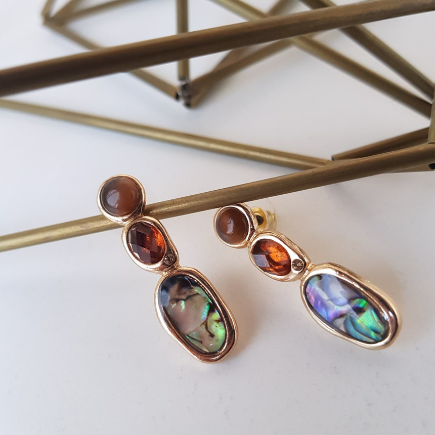 Magenta Vintage Earrings Drop Earrings Oriental St