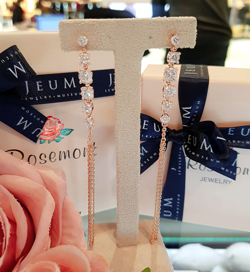 Rose Montgomery NEW BRASS bling bling tassel drop 