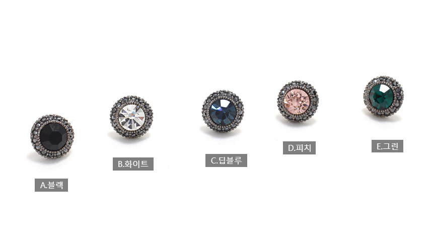 Mysterious antique collar earrings 5colors silver 