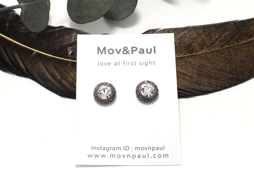 Mysterious antique collar earrings 5colors silver 