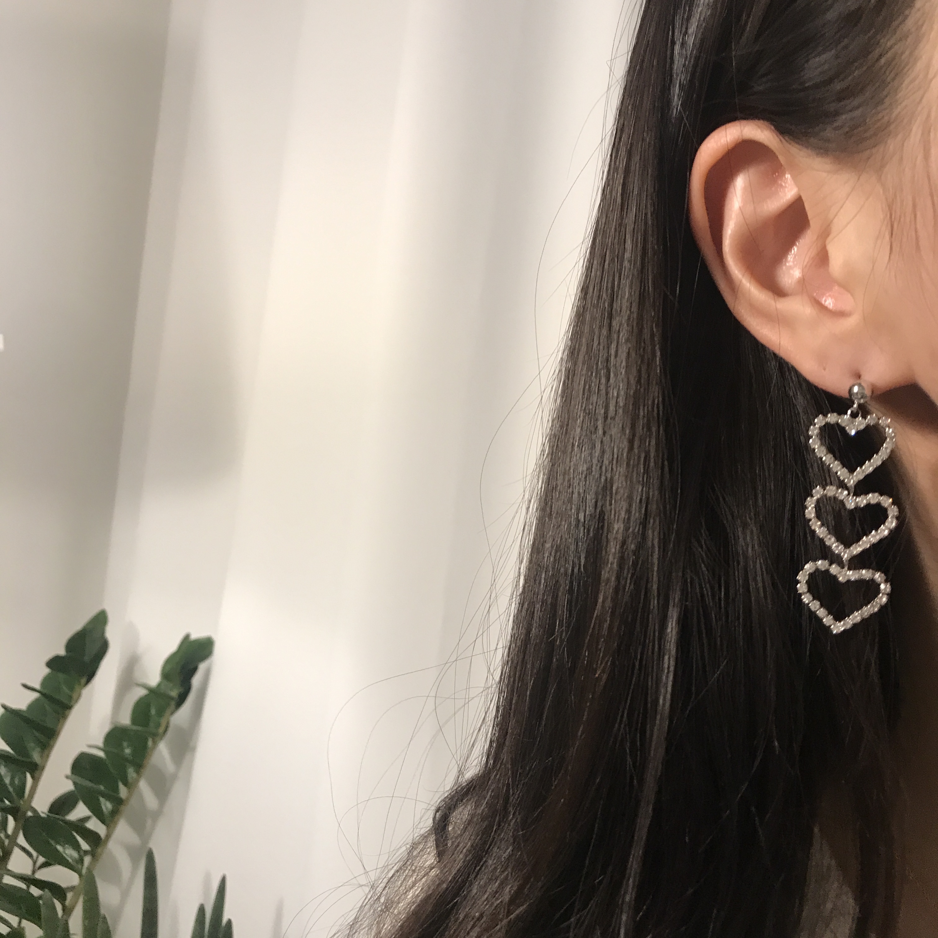 Silver Silver 925 Dream Heart Drop Earring Celebri