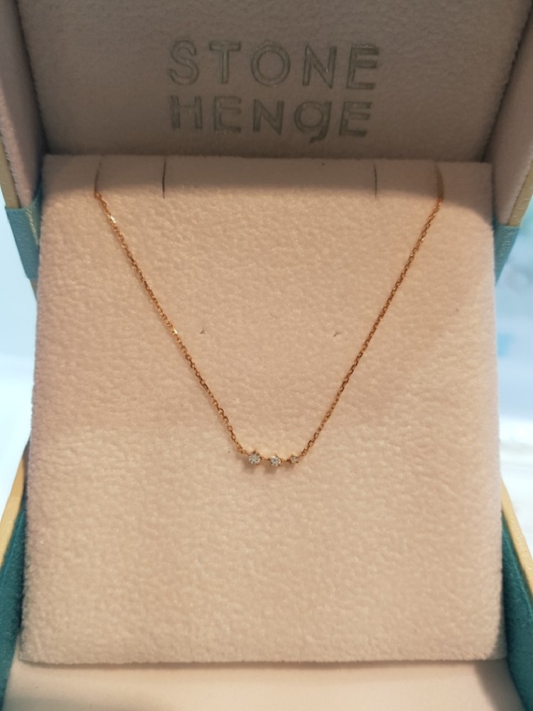 Stonehenge Rose Gold Necklace K0829
